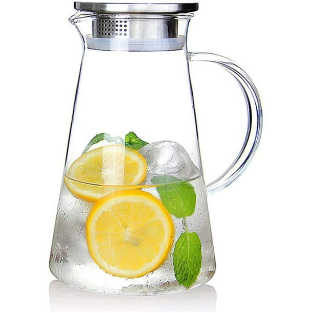 SET OF 2 Stainless Steel Jug  decorated Pitcher Juice water Cold drink pitcher